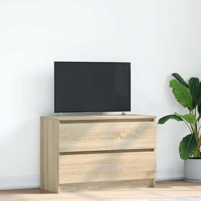 Berkfield Home TV Cabinet Sonoma Oak 80x35x54 cm Engineered Wood in Brown - Size: 80 x 35 x 54 cm - image 1