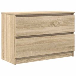 Berkfield Home TV Cabinet Sonoma Oak 80x35x54 cm Engineered Wood in Brown - Size: 80 x 35 x 54 cm - thumbnail 2