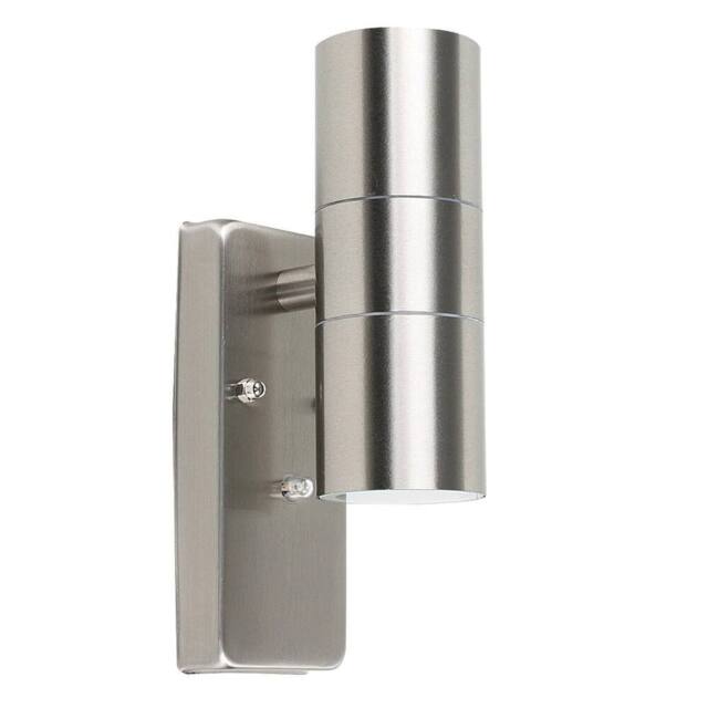 EONLION Stainless Steel Dusk Till Dawn UpDown Wall Light Fitting Patio in Silver - image 1