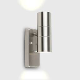 EONLION Stainless Steel Dusk Till Dawn UpDown Wall Light Fitting Patio in Silver - thumbnail 3