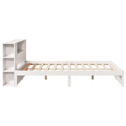 Berkfield Home Bookcase Bed without Mattress White 140x200cm Solid Wood Pine - Size: 140x200 cm - thumbnail 5