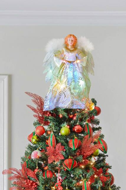 Angel Decoration Christmas Tree Topper in Yellow - image 1