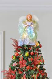 Angel Decoration Christmas Tree Topper in Yellow