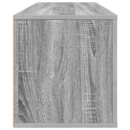 Berkfield Home Wall Shoe Cabinet Grey Sonoma 100x35x38 cm Engineered Wood - Size: 100 x 35 x 38 cm - thumbnail 7