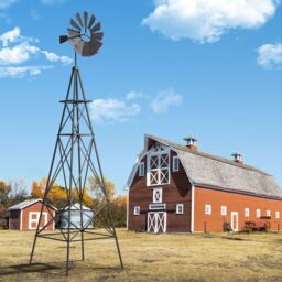 Costway 253 cm Ornamental Windmill All-Weather Metal Wind Mill Weathervane in Grey - thumbnail 3