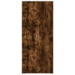 Berkfield Home Highboard Smoked Oak 80x42.5x185 cm Engineered Wood in Brown - thumbnail 4