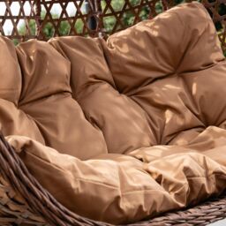 Artemis Home Beauchamp Swinging Double Garden Seat in Brown - thumbnail 4