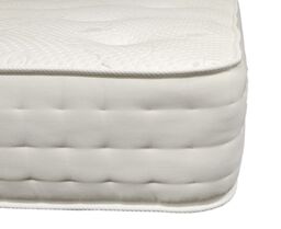 Knight Sleep Cashmere 2000 Silk Pocket Spring Medium Firm Natural Mattress With Edge Support in White - Size: Double - thumbnail 5