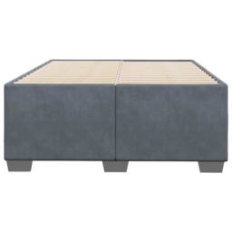 Berkfield Home Soft Bed Frame without Mattress Dark Grey¬†Double Velvet in Dark Grey - Size: Double - thumbnail 4