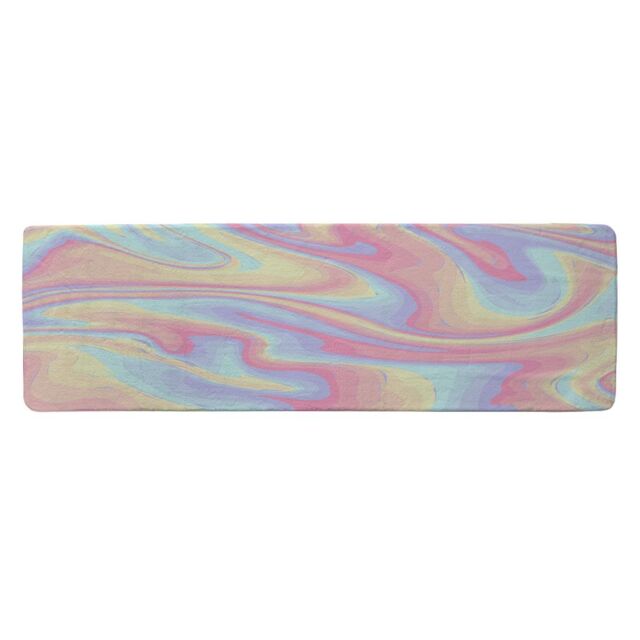 Benjamin Tate Design Colorful Marble Runner Rug in Natural - Size: 67 cm x 230 cm - image 1
