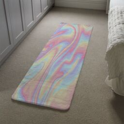 Benjamin Tate Design Colorful Marble Runner Rug in Natural - Size: 67 cm x 230 cm - thumbnail 4