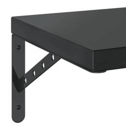 Berkfield Home Wall Shelves 2 pcs 50x30 cm Black Stainless Steel - thumbnail 8