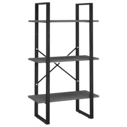 Berkfield Home Storage Shelf Grey 60x30x105 cm Solid Pine Wood - Size: 60 x 30 x 105 cm - thumbnail 2