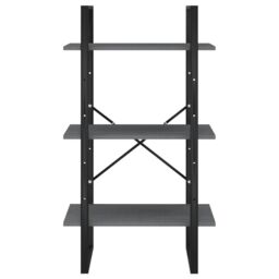 Berkfield Home Storage Shelf Grey 60x30x105 cm Solid Pine Wood - Size: 60 x 30 x 105 cm - thumbnail 4