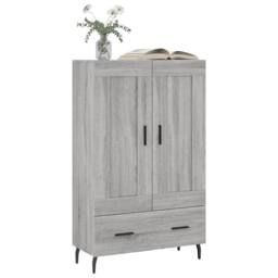 Berkfield Home Highboard Grey Sonoma 69.5x31x115 cm Engineered Wood - thumbnail 1