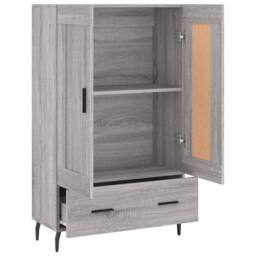 Berkfield Home Highboard Grey Sonoma 69.5x31x115 cm Engineered Wood - thumbnail 6