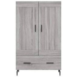 Berkfield Home Highboard Grey Sonoma 69.5x31x115 cm Engineered Wood - thumbnail 5