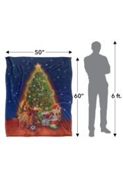 JQ Licensing Lc Christmas Tree Gifts Silky Touch Super Soft Throw Blanket 152 X 127 cm in White - thumbnail 5