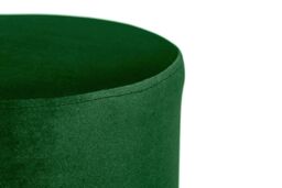 Nordlys Brown Wooden Base Living Room Pouf in Green - thumbnail 5