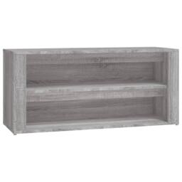 Berkfield Home Shoe Rack Grey Sonoma 100x35x45 cm Engineered Wood - Size: 100 x 35 x 45 cm - thumbnail 1
