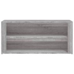 Berkfield Home Shoe Rack Grey Sonoma 100x35x45 cm Engineered Wood - Size: 100 x 35 x 45 cm - thumbnail 5