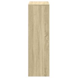 Berkfield Home Room Divider Bookcase¬†3-Tier Sonoma Oak 99x29x99 cm Engineered Wood in Light Brown - Size: 99 x 29 x 99 cm - thumbnail 6