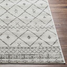 Livabliss Roma-Modern White Grey Charcoal Living Dining Bedroom Rug - Size: 200 cm x 275 cm - thumbnail 5