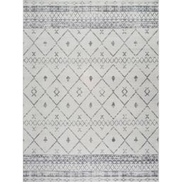 Livabliss Roma-Modern White Grey Charcoal Living Dining Bedroom Rug - Size: 200 cm x 275 cm - thumbnail 2