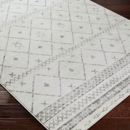 Livabliss Roma-Modern White Grey Charcoal Living Dining Bedroom Rug - Size: 200 cm x 275 cm - thumbnail 6