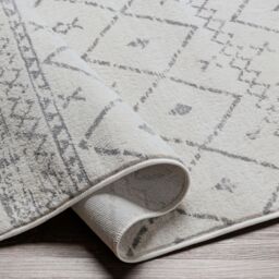 Livabliss Roma-Modern White Grey Charcoal Living Dining Bedroom Rug - Size: 200 cm x 275 cm - thumbnail 4