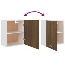 Berkfield Home Hanging Cabinet Brown Oak 50x31x60 cm Engineered Wood - Size: 50 x 31 x 60 cm - thumbnail 7
