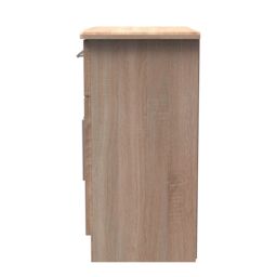Ready Assembled 2 U Carlton 1 Drawer 2 Door Sideboard (Ready Assembled) in Light Oak - Size: Medium - thumbnail 2