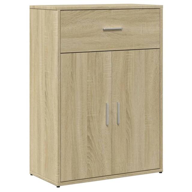 Berkfield Home Sideboard Sonoma Oak 60x30x84 cm Engineered Wood in Light Tan - Size: 60 x 30 x 84 cm - image 1