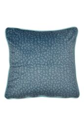 Soiree 'Peacock Jungle' Velvet Filled Cushion in Teal - Size: 43 cm x 43 cm - thumbnail 4