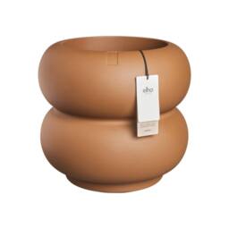 Charles Bentley Elho Amber Roll Low 43 Brown Plant Pot Indoor & Outdoor - thumbnail 5