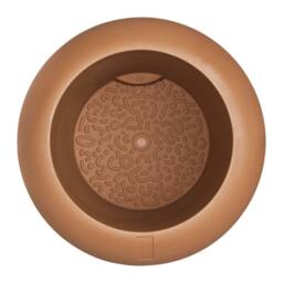 Charles Bentley Elho Amber Roll Low 43 Brown Plant Pot Indoor & Outdoor - thumbnail 6