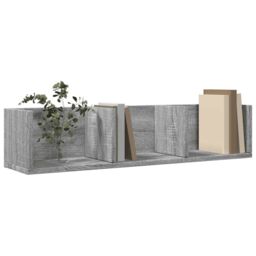 Berkfield Home Wall Cabinets 2 pcs Grey Sonoma 75x18x16.5 cm Engineered Wood - thumbnail 4