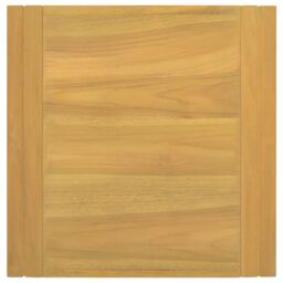 Berkfield Home Bathroom Cabinet 45x45x35 cm Solid Wood Teak in Brown - Size: 45 x 45 x 35 cm - thumbnail 4