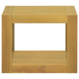 Berkfield Home Bathroom Cabinet 45x45x35 cm Solid Wood Teak in Brown - Size: 45 x 45 x 35 cm - thumbnail 2