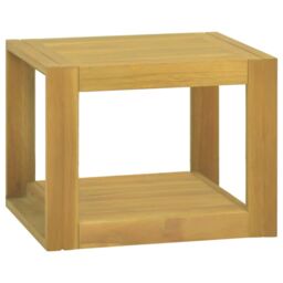 Berkfield Home Bathroom Cabinet 45x45x35 cm Solid Wood Teak in Brown - Size: 45 x 45 x 35 cm - thumbnail 1