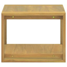 Berkfield Home Bathroom Cabinet 45x45x35 cm Solid Wood Teak in Brown - Size: 45 x 45 x 35 cm - thumbnail 3