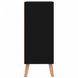 Berkfield Home Sideboard High Gloss Black 60x30x72 cm Engineered Wood - Size: 60 x 30 x 72 cm - thumbnail 4