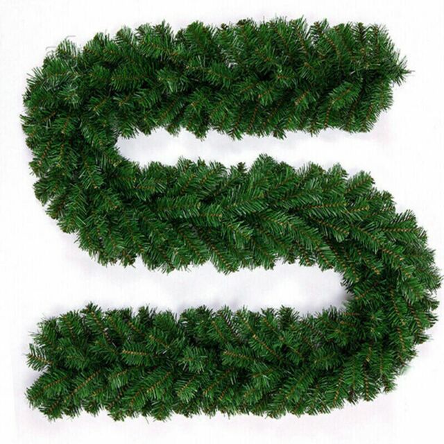 The Chair Cover Company 9ft Green Garland Christmas For DIY Decoration - Size: 270 cm x 35 cm