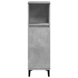 Berkfield Home Bathroom Cabinet Concrete Grey 30x30x100 cm Engineered Wood - Size: 30 x 30 x 100 cm - thumbnail 4