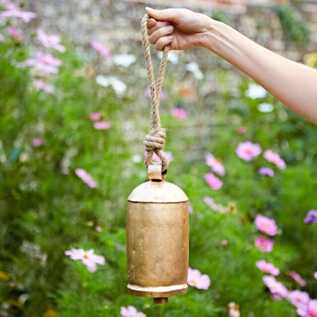 Paper High Kapani Large Gold Iron Cow Bell - image 1