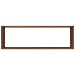 Berkfield Home Wall Cube Shelves 2 pcs Brown Oak 80x15x26.5 cm Engineered Wood - thumbnail 6