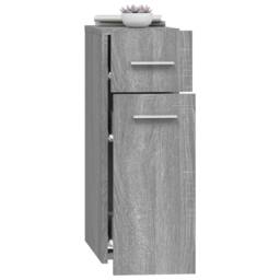 Berkfield Home Premium Apothecary Cabinet Grey Sonoma 20x45.5x60 cm Engineered Wood - thumbnail 4