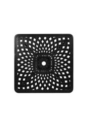 Garden Sanctuary Cast Aluminum Square Outdoor Dining Table in Black - thumbnail 5