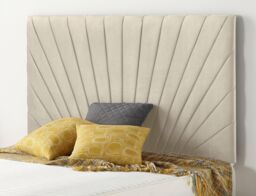 Somnior Platinum Sprung Memory Foam 2 Drawer Divan Bed with Upholstered Headboard Tweed Fabric in Natural - Size: Small Single - thumbnail 6