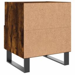 Berkfield Home Bedside Cabinets 2 pcs Smoked Oak 40x35x47.5 cm Engineered Wood in Brown - thumbnail 9